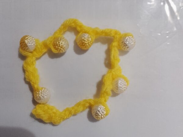Bracealeto giallo 7 pietre
